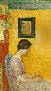 Carl Larsson kersti 19 ar -kersti 1915 oil painting on canvas